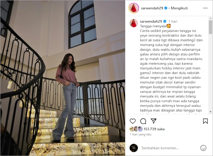 Sarwendah Pamer Interior Unik Rumah Baru