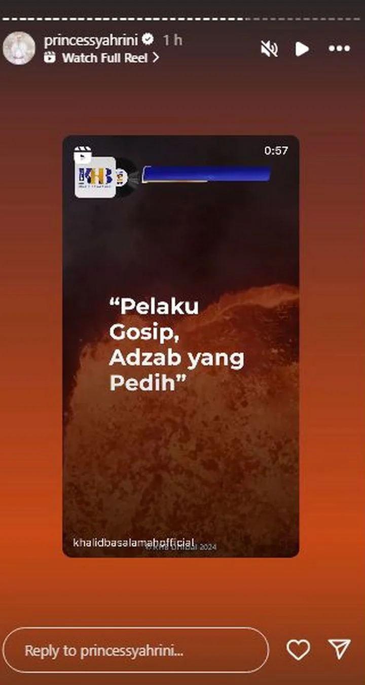 Syahrini Ingatkan Soal Pelaku Gosip
