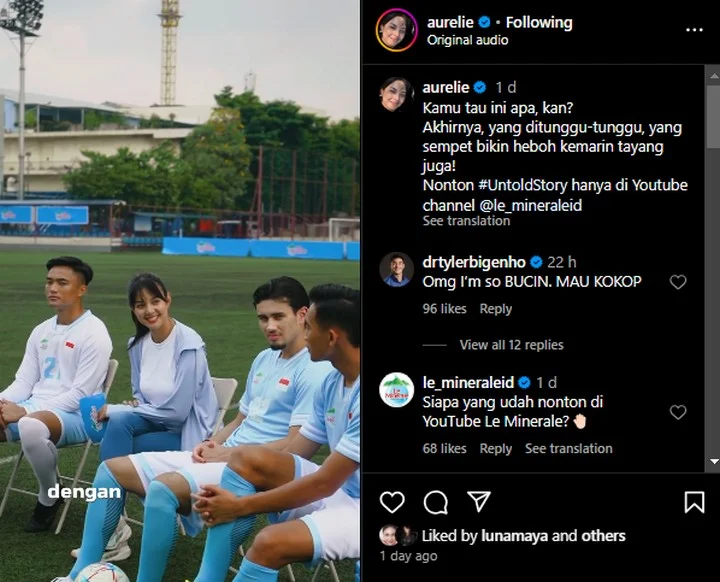 Aurelie Moeremans dan Kekasih Saling Bucin