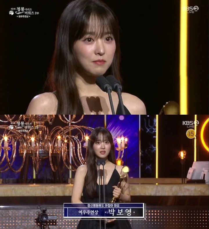 Park Bo Young Viral usai Beri Pidato Kemenangan Penuh Haru di Blue Dragon Series Awards 2024