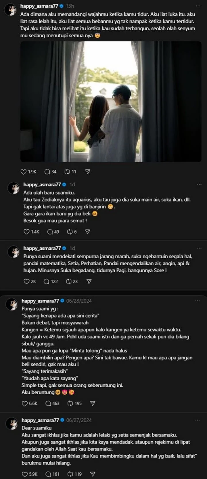 Happy Asmara Ungkap Sikap Uwu Gilga Sahid