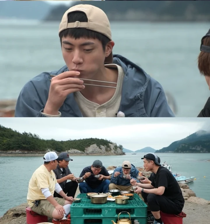 Perilaku Asli Jin BTS saat Syuting \'Half-Star Hotel in Lost Island\' Dibongkar PD