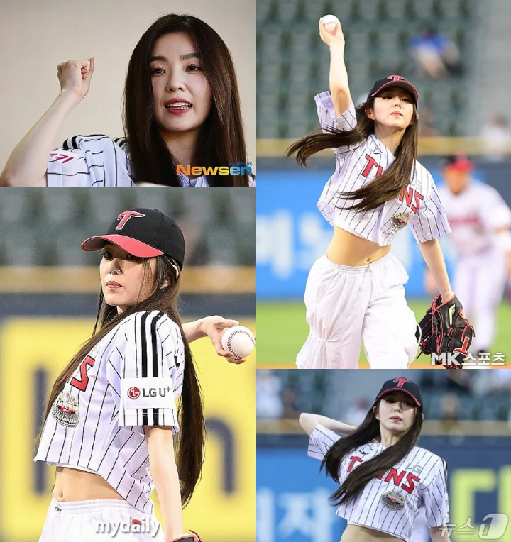Irene Red Velvet Buktikan Visual Menawan meski Kualitas Foto di Lapangan Bisbol Kurang