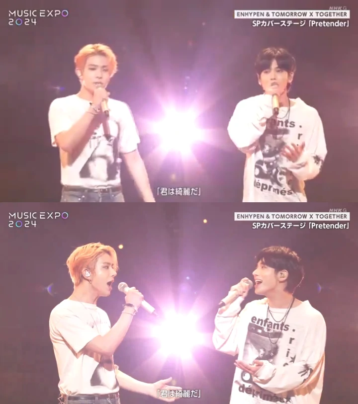 Duet Taehyun TXT dan Heeseung ENHYPEN Cover \'Pretender\' Official HIGE DANdism Bikin Syok