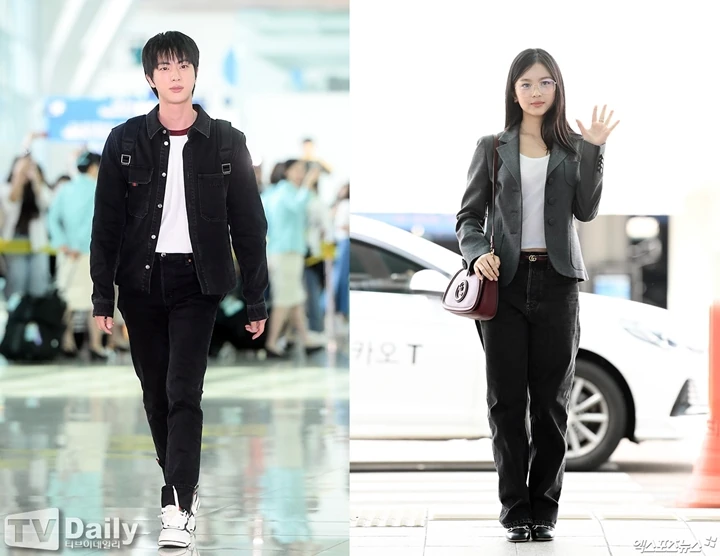 Gaya Jin BTS & Hanni NewJeans saat OTW ke Acara Gucci Tuai Reaksi Beda