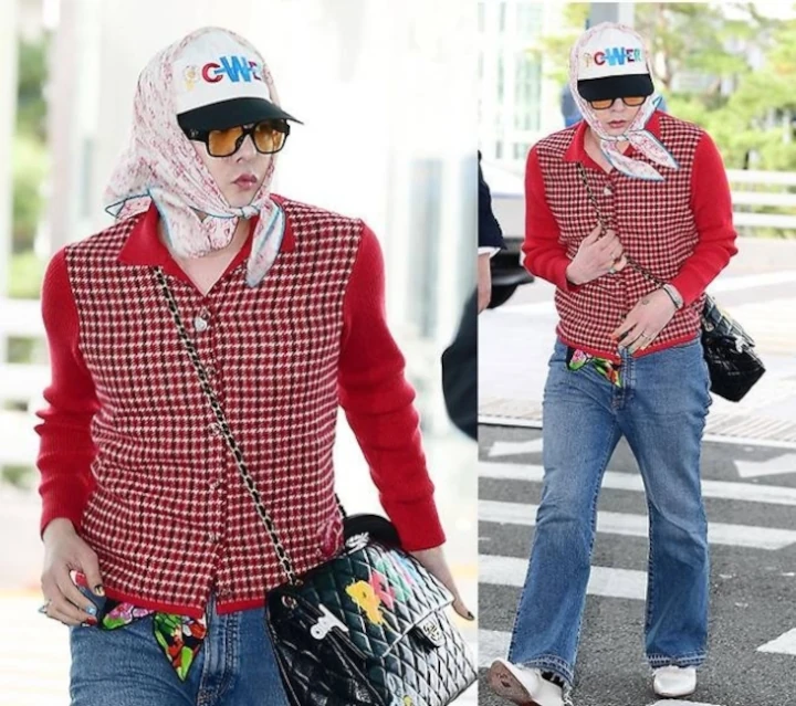 Outfit Ala Ahjumma G-Dragon BIGBANG di Bandara Picu Perdebatan