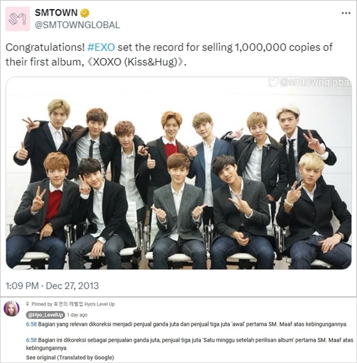 Pihak Hyoyeon SNSD Minta Maaf usai Dikritik Imbas Abaikan Prestasi EXO