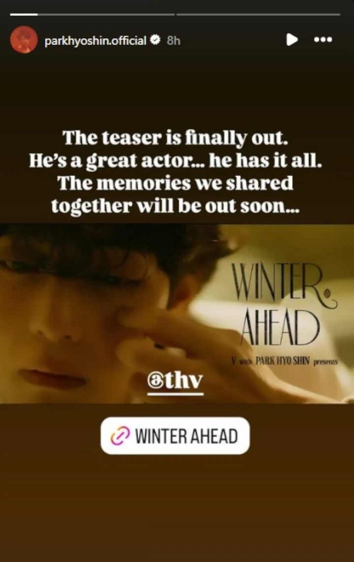 Akting V BTS dengan Model Cantik di \'Winter Ahead\' Bikin Penasaran