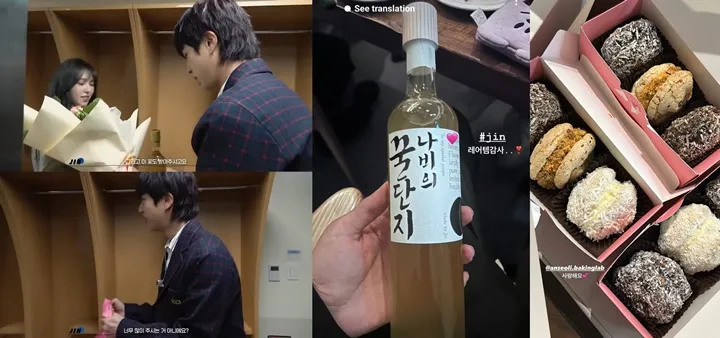 Manisnya Jin BTS & Wendy Red Velvet Saling Beri Hadiah Spesial