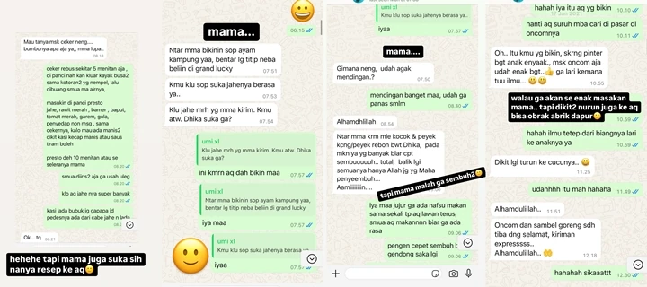 Ussy Sulistiawaty Nyesek Kuak Chat Sang Ibu Sebelum Meninggal