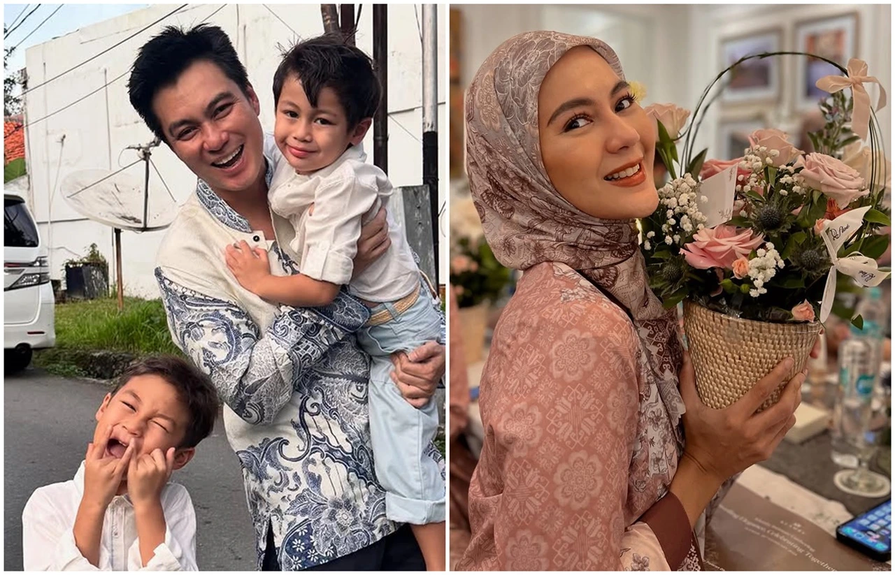 Tawa Ceria Baim Wong Bareng Kiano-Kenzo Kontras dengan Nasib Paula Jalani Lebaran Tanpa Anak