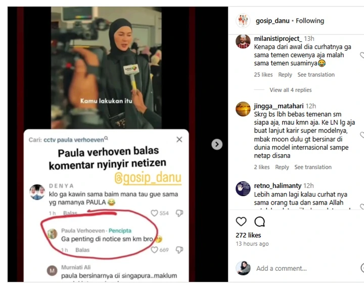 Instagram @gosip_danu