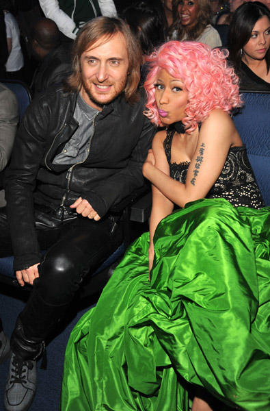 Gambar Foto Dua pembuka acara, David Guetta dan Nicki Minaj