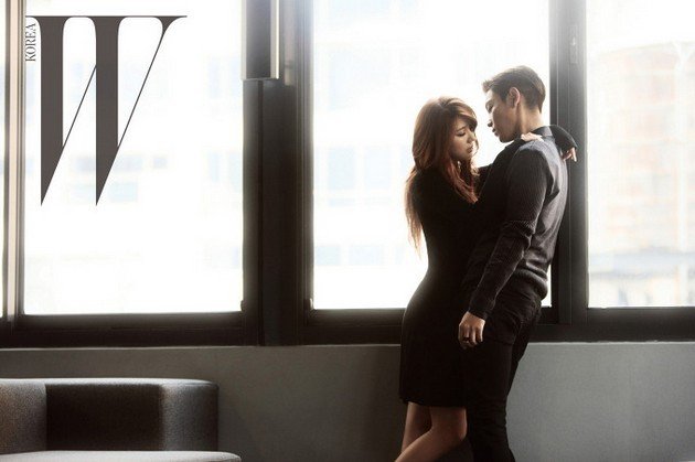 Gambar Foto T.O.P dan Yoon Eun Hye di Majalah W edisi November 2011