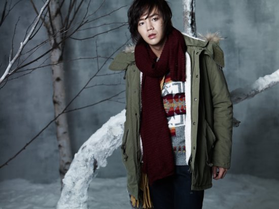 Gambar Foto Jang Geun-suk peragakan busana musim dingin