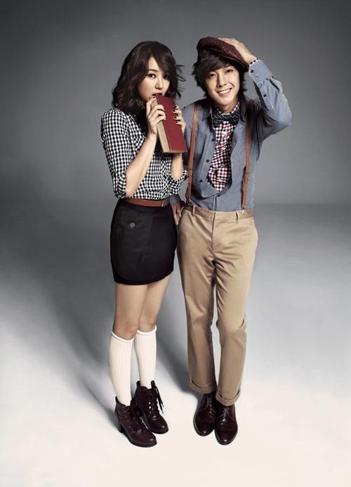 Gambar Foto Kim Hyun Joong dan Yoon Eun Hye di Katalog Fashion Basic House Fall