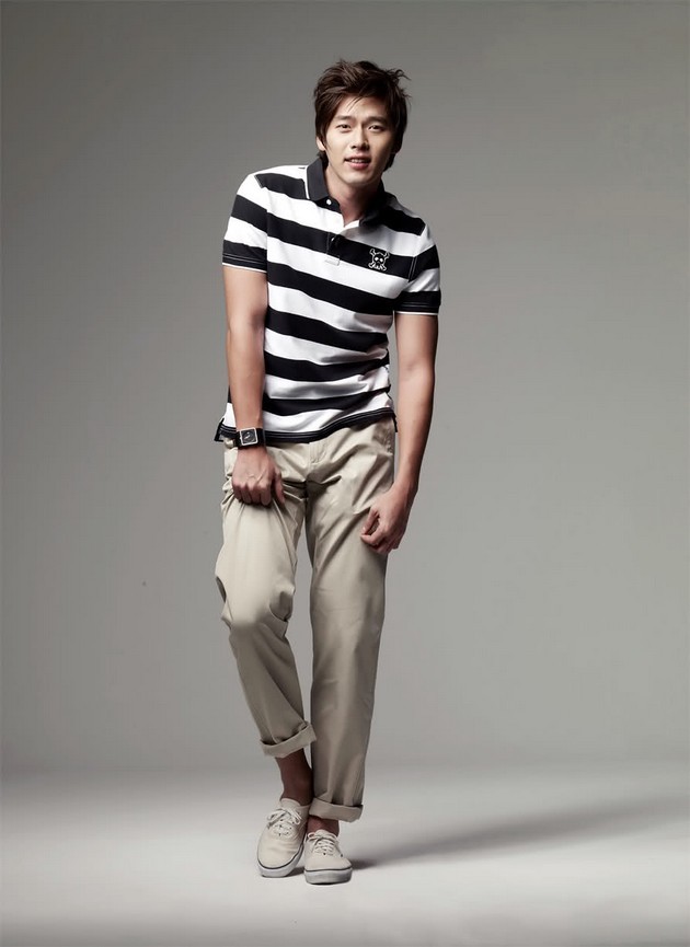 Gambar Foto Hyun Bin di Catalog Fashion Basic House