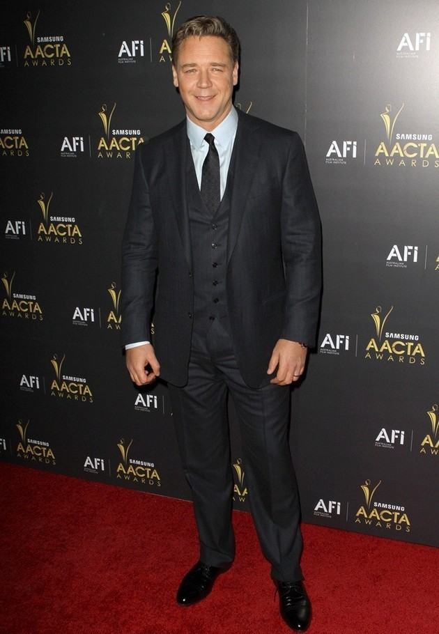 Gambar Foto Russell Crowe di AACTA International Awards 2012