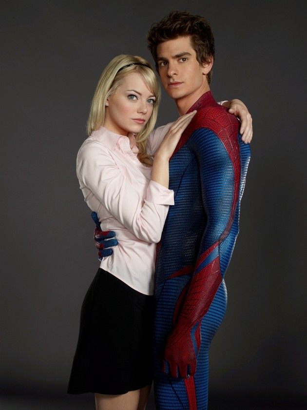 Gambar Foto Emma Stone dan Andrew Garfield Berpasangan di 'The Amazing Spider-Man'