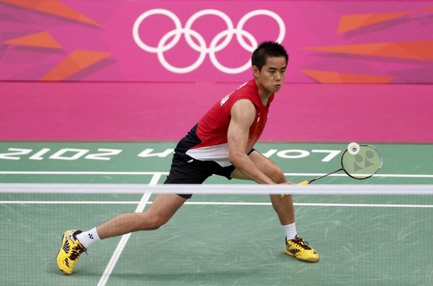Gambar Foto Simon Santoso Saat Melawan Malaysia di Olimpiade 2012