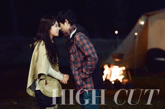 Gambar Foto Photosoot Romantis Suzy dan Kim Soo Hyun di Majalah High Cut