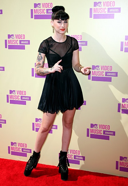 Gambar Foto Kreayshawn di Red Carpet MTV VMAs 2012