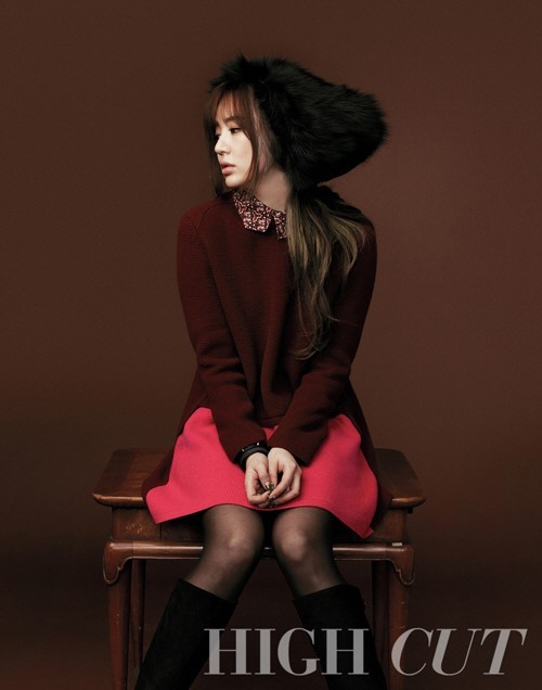 Gambar Foto Yoon Eun Hye di Majalah High Cut Edisi November 2012