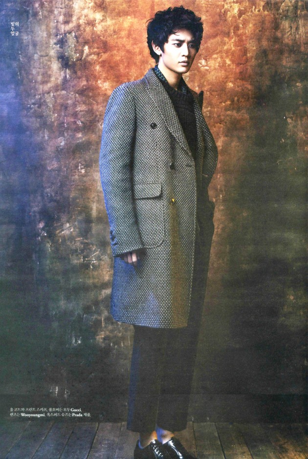 Gambar Foto Minho SHINee di Majalah W Korea Edisi Desember 2012