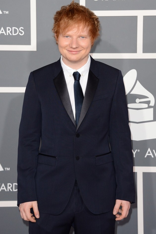 Gambar Foto Ed Sheeran di Red Carpet Grammy Awards 2013