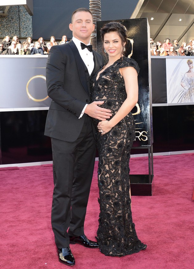 Gambar Foto Channing Tatum dan Jenna Dewan di Red Carpet Oscar 2013