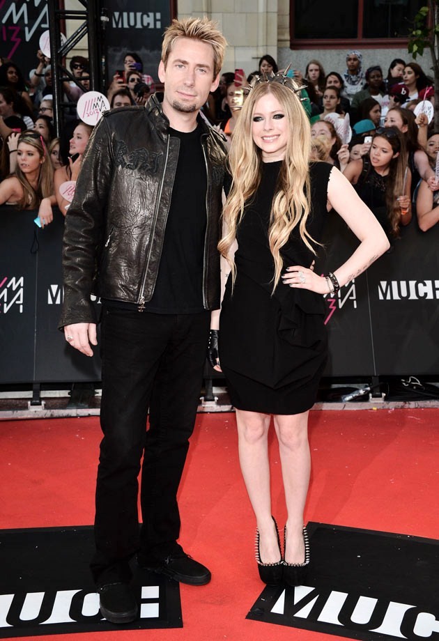 Gambar Foto Chad Kroeger dan Avril Lavigne di Red Carpet MuchMusic Video Awards 2013