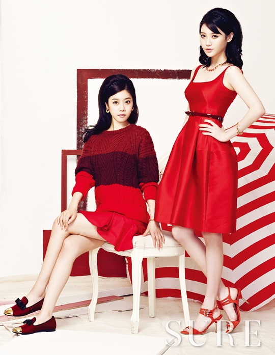 Gambar Foto Yura dan Sojin Girl's Day di Majalah Sure Edisi Agustus 2013