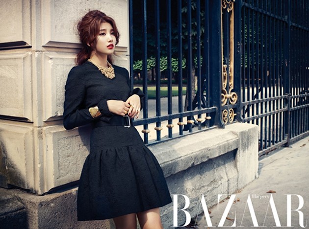 Gambar Foto Suzy miss A di Majalah Harper's Bazaar Edisi Agustus 2013
