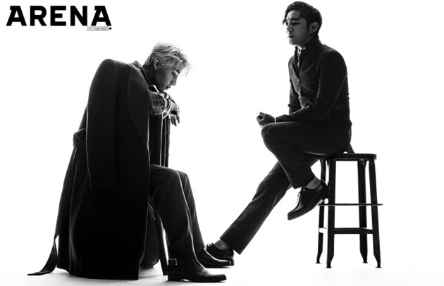 Gambar Foto Henry dan Kangin Super Junior di Majalah Arena Homme Plus Edisi September 2013