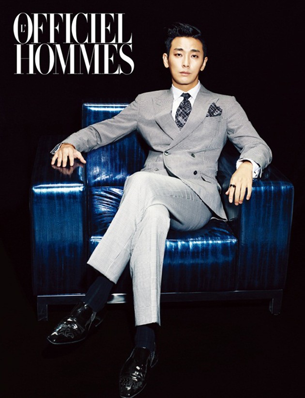 Gambar Foto Joo Ji Hoon di Majalah L'Officiel Hommes Edisi Desember 2013