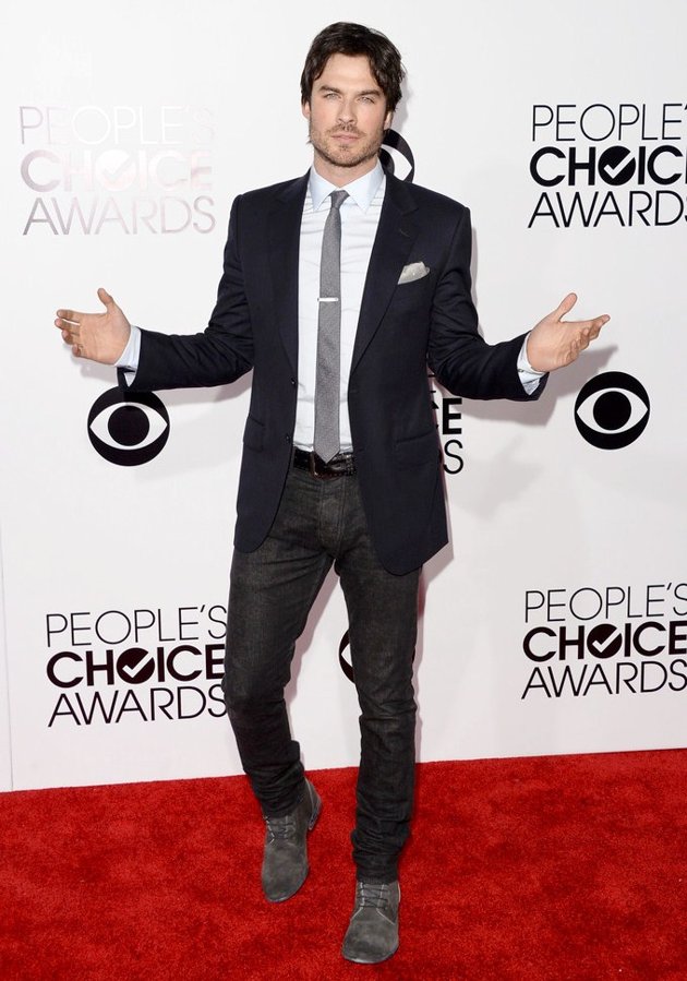 Gambar Foto Ian Somerhalder di Red Carpet People's Choice Awards 2014