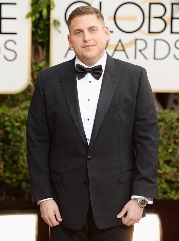 Gambar Foto Jonah Hill di Red Carpet Golden Globe Awards 2014