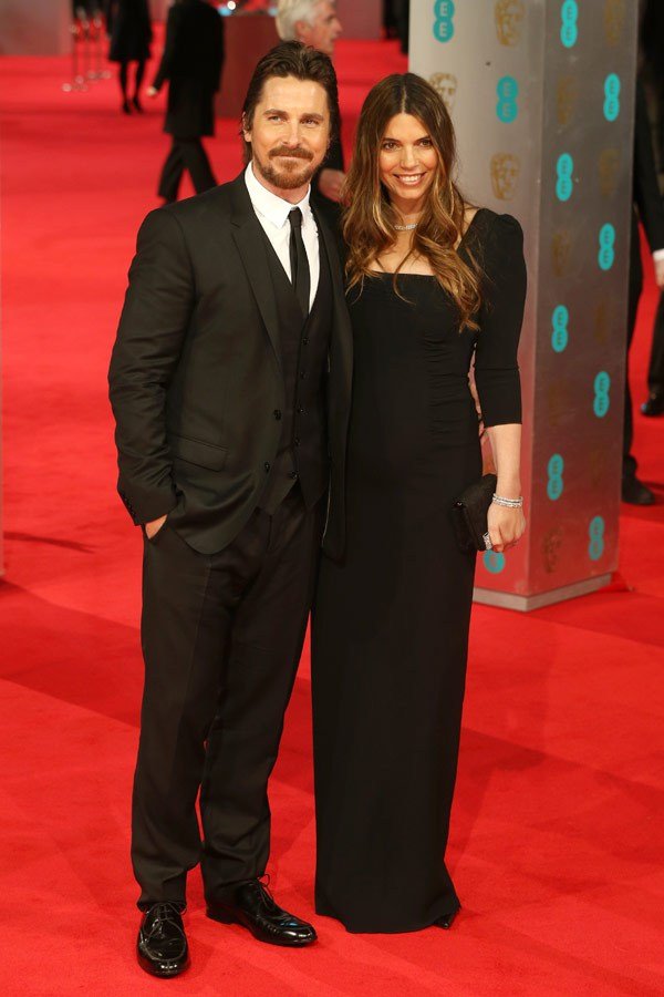 Gambar Foto Christian Bale dan Sibi Blazic di Red Carpet BAFTA Awards 2014
