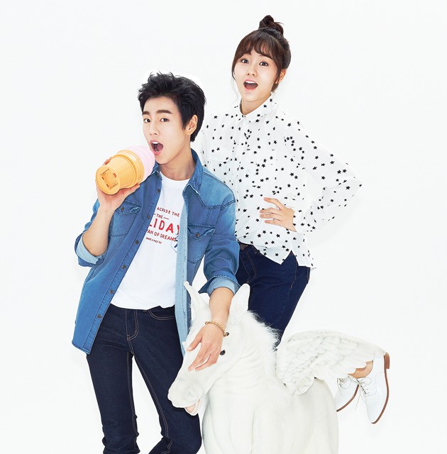 Gambar Foto Lee Hyun Woo dan Kim So Hyun Kampanye Unionbay Musim Semi 2014