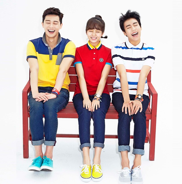 Gambar Foto Park Seo Joon, Kim So Hyun dan Lee Hyun Woo Kampanye Unionbay Musim Semi 2014