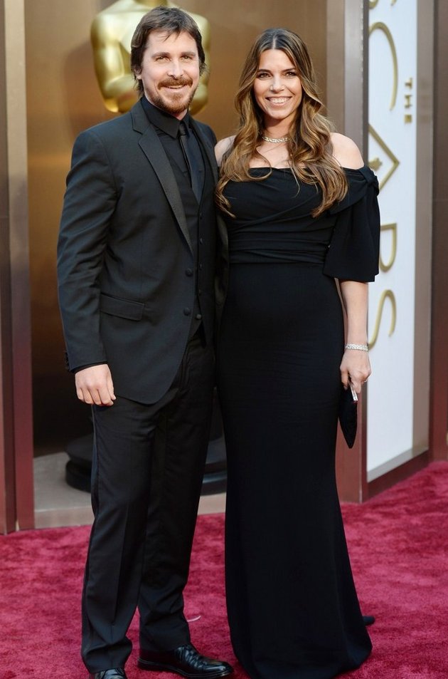Gambar Foto Christian Bale di Red Carpet Oscar 2014
