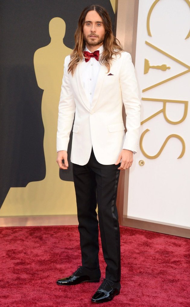 Gambar Foto Jared Leto di Red Carpet Oscar 2014