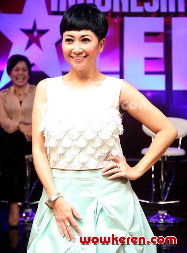 Gambar Foto Indy Barends di Jumpa Pers 'Indonesia Got Talent'