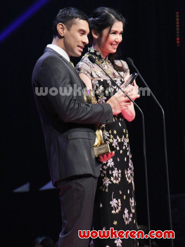 Gambar Foto Didi Riyadi dan Laura Basuki di Indonesian Movie Awards 2014