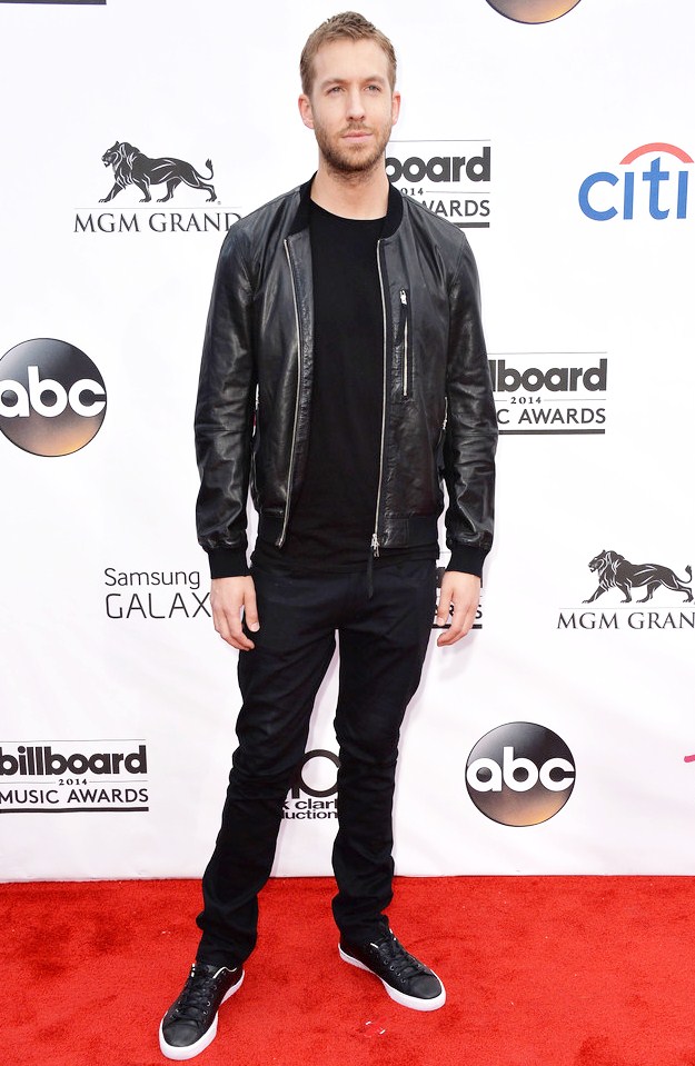 Gambar Foto Calvin Harris di Red Carpet Billboard Music Awards 2014