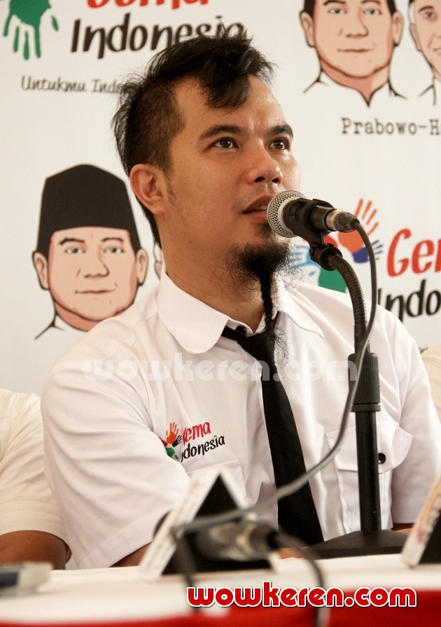 Gambar Foto Ahmad Dhani di Deklarasi Gema Indonesia
