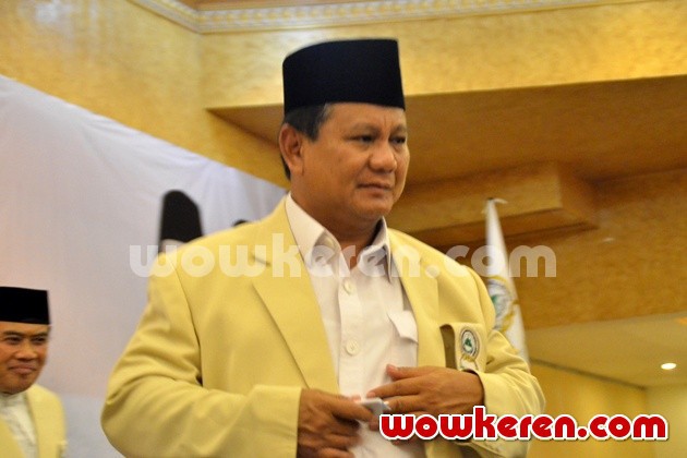 Gambar Foto Prabowo Subianto dalam Acara Deklarasi Ormas Fahmi Tamami