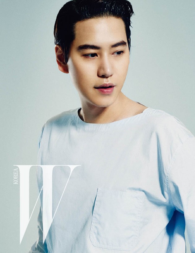 Gambar Foto Kyuhyun di Majalah W Korea Edisi Juli 2014