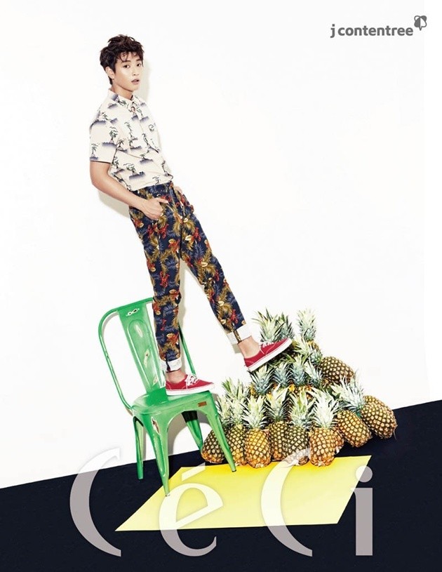 Gambar Foto Jinwoon 2AM di Majalah Ceci Edisi Agustus 2014