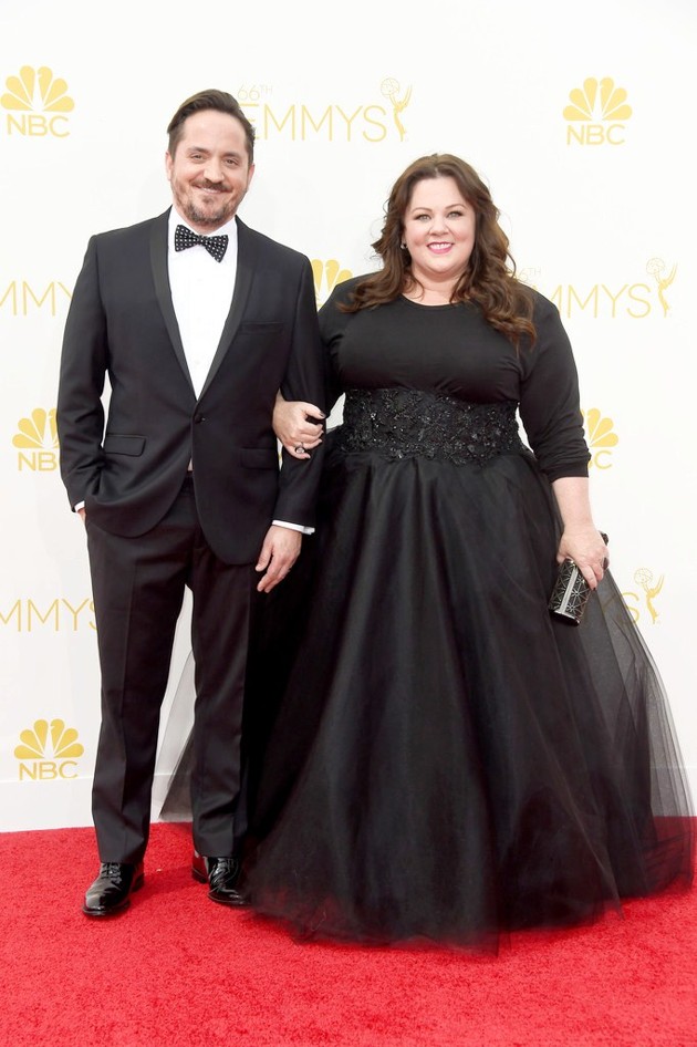 Gambar Foto Ben Falcone dan Melissa McCarthy di Red Carpet Emmy Awards 2014